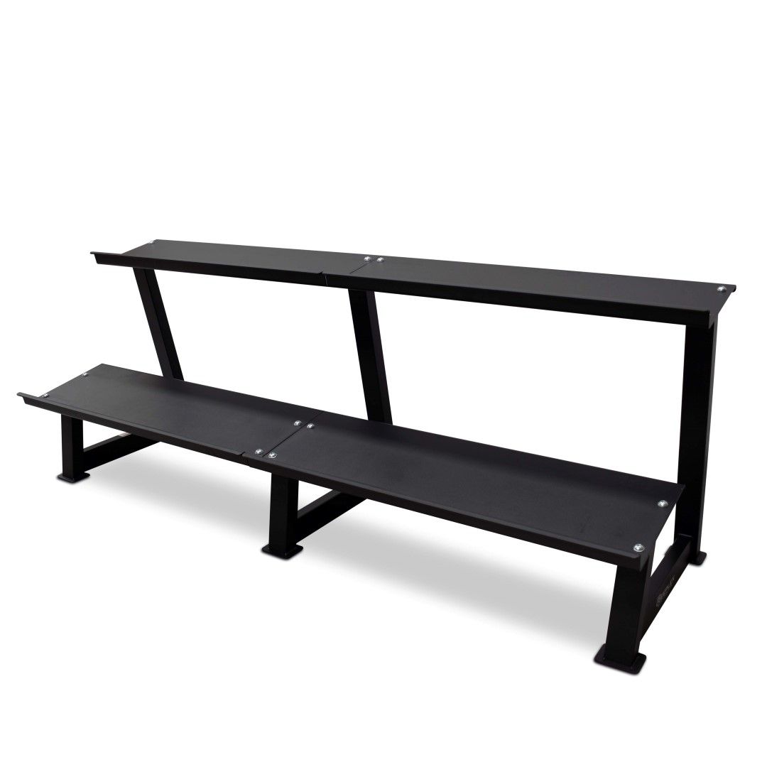 Image of a two tier dumbbell rack