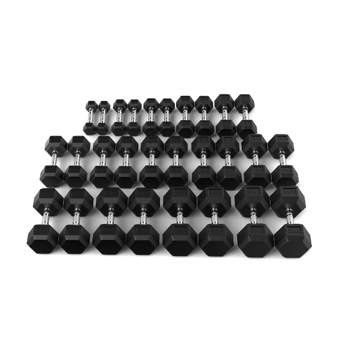 1-20kg Dumbbell Set front shot