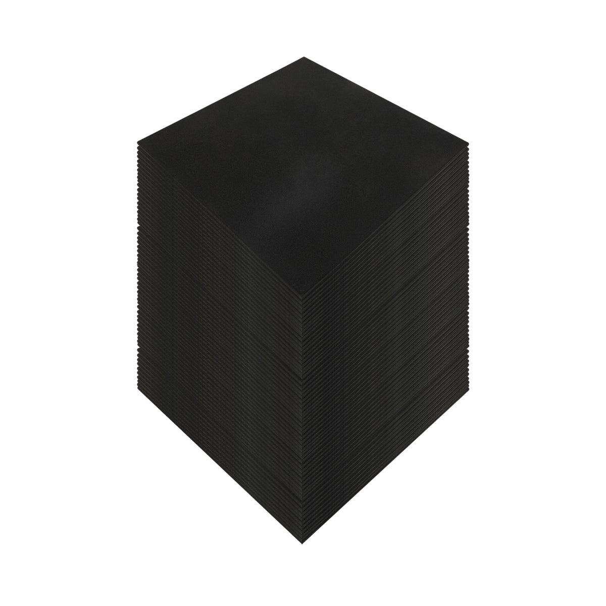 Plain Black Rubber Gym Flooring 100 Pack