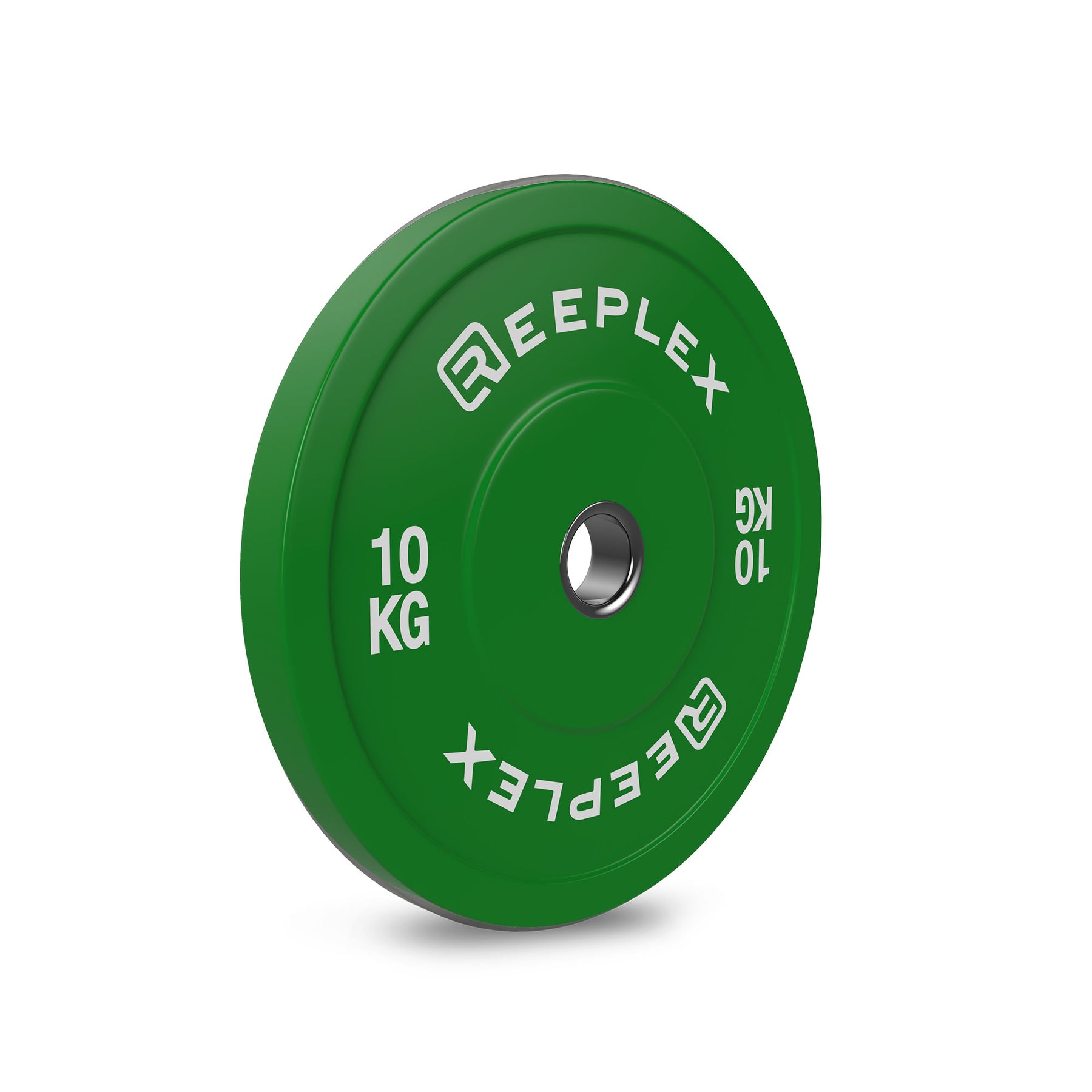 Coloured Bumper Plates 10kg angle 1