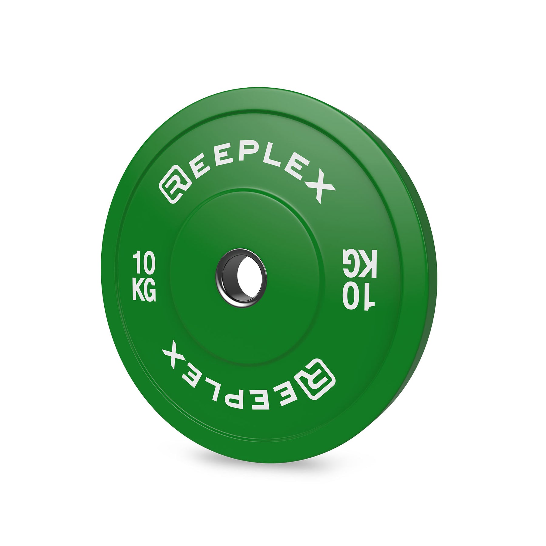 Coloured Bumper Plates 10kg angle 2