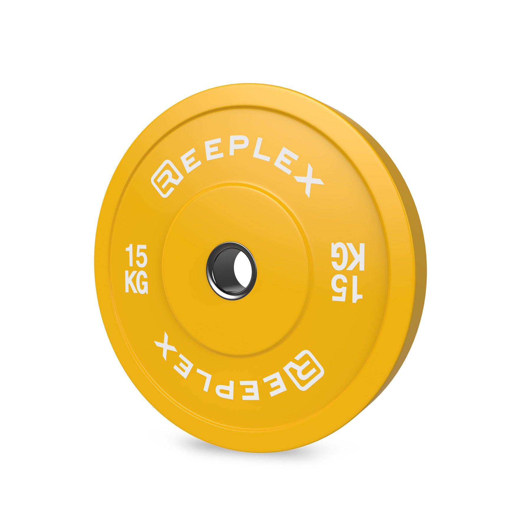 Coloured Bumper Plates 15kg angle 2