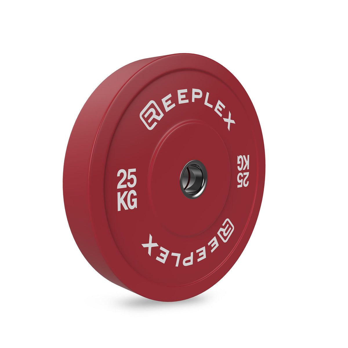 Coloured Bumper Plates 25kg angle 1