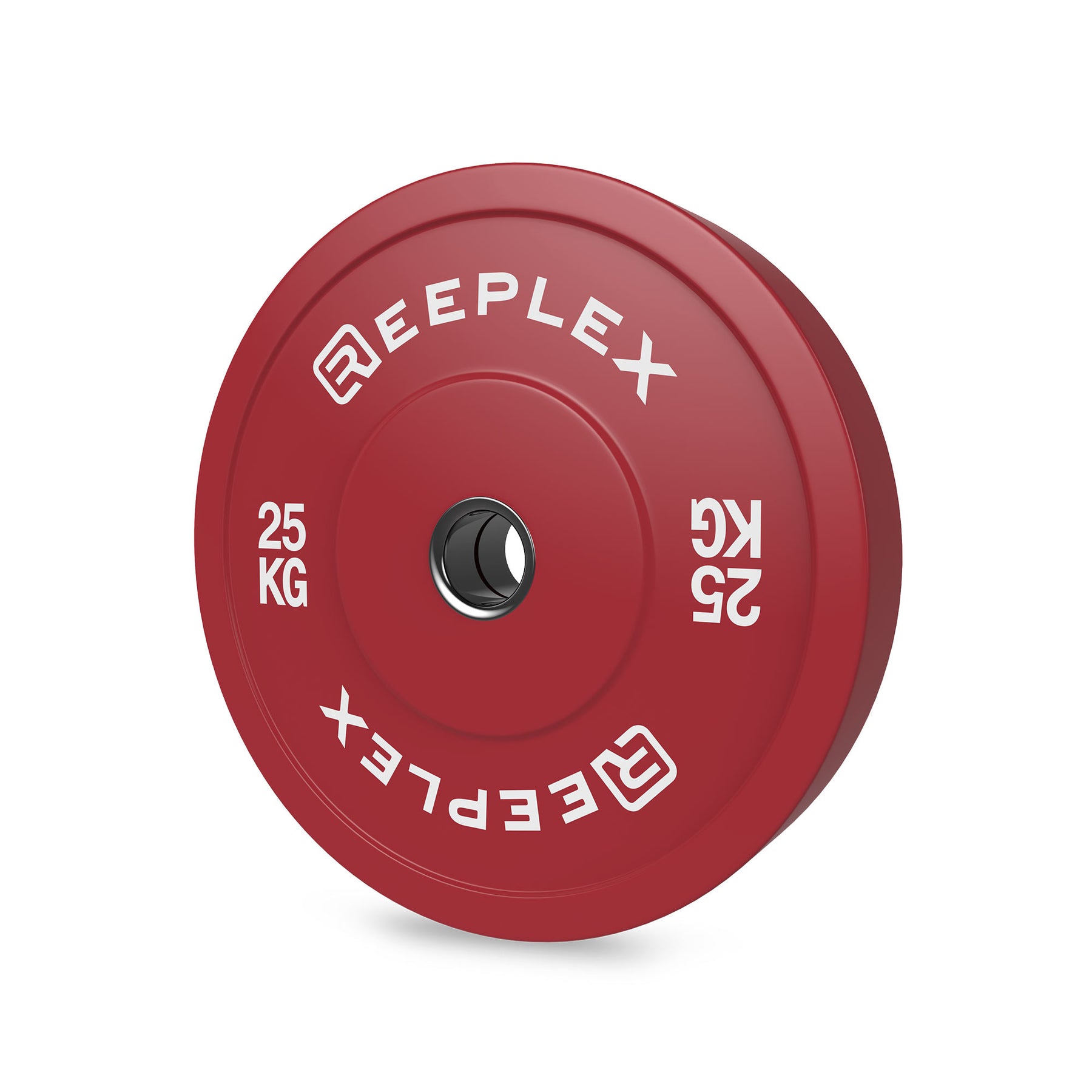 Coloured Bumper Plates 25kg angle 2