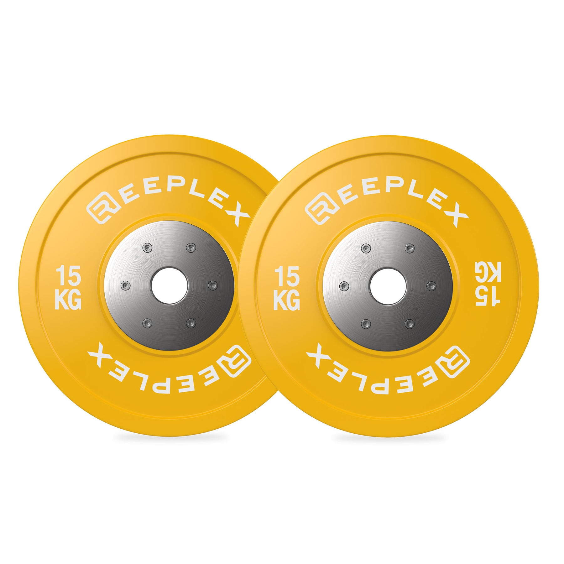 140kg Reeplex Pro Comp Coloured Bumper Weight Plate Set