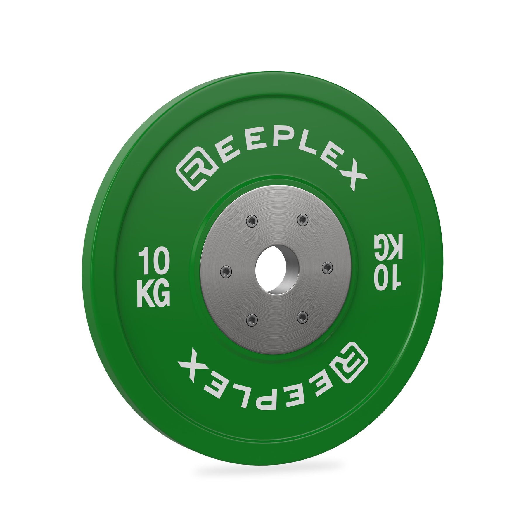 10kg Competition Bumper Plates left side shot
