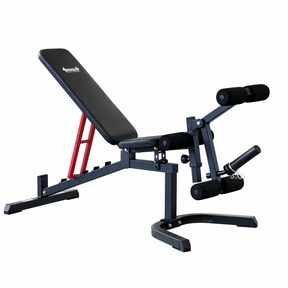 Impact Fitness Adjustable Bench with Leg Extension + Preacher Curl
