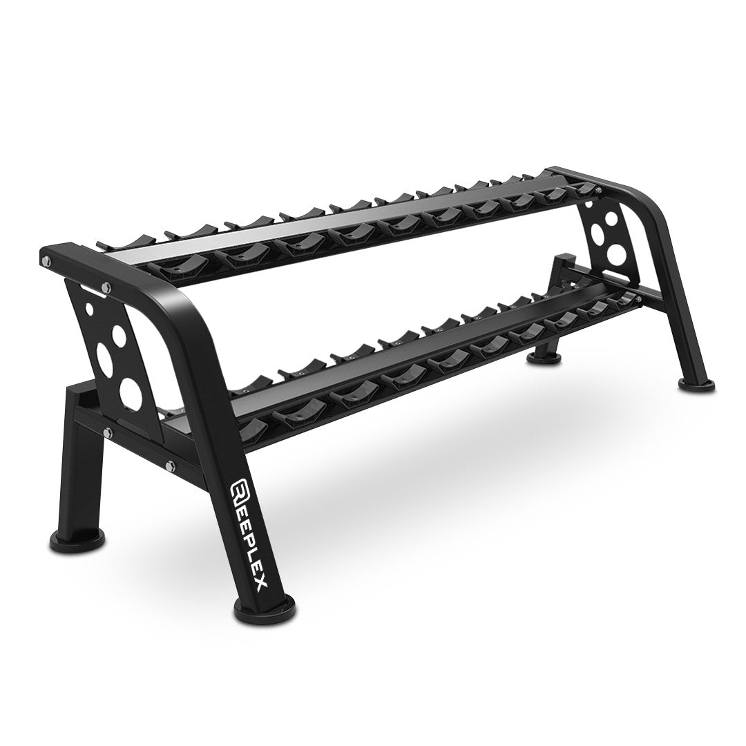 Reeplex Commercial 2 Tier / 10 Pair Dumbbell Rack V2 - Floor Stock Osborne Park