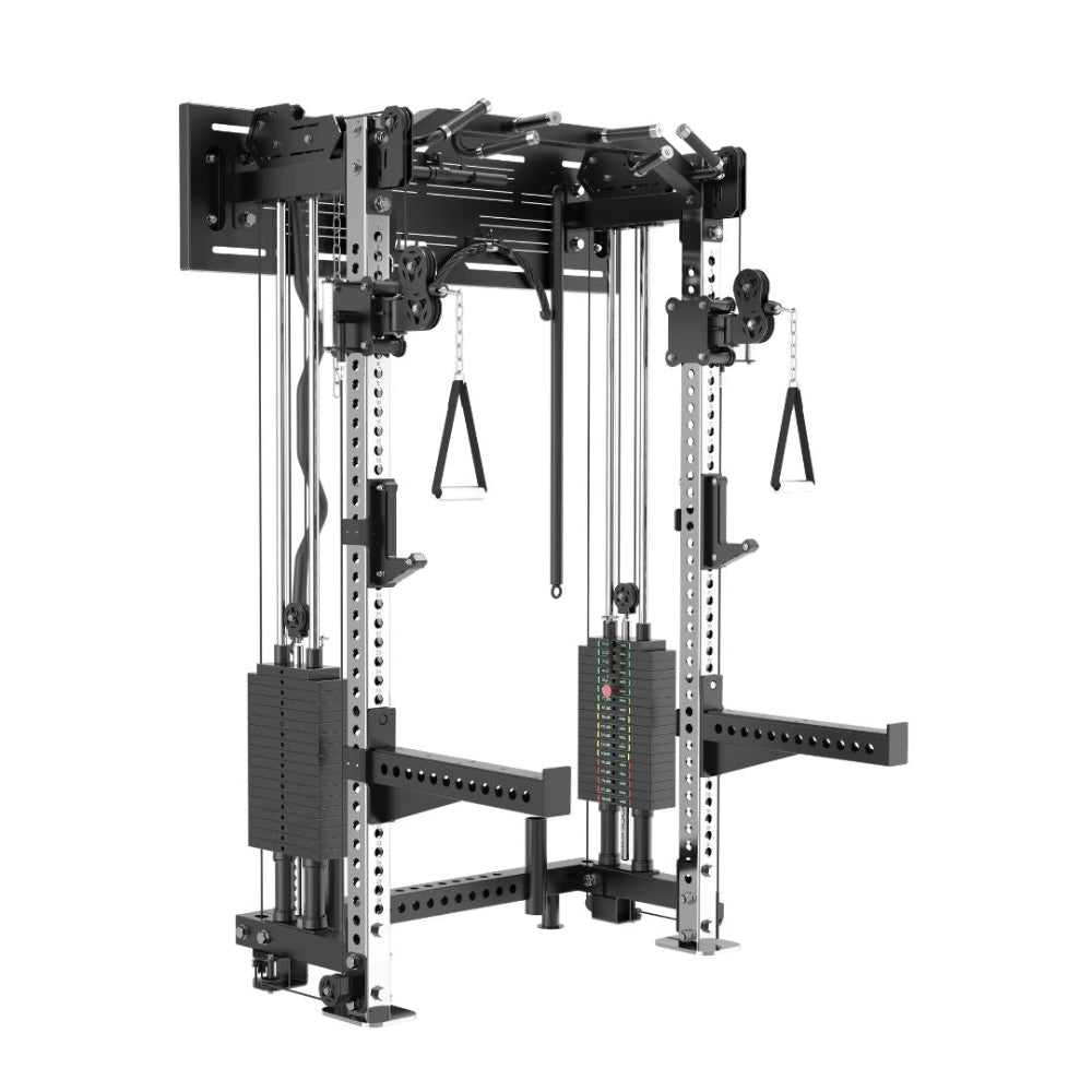 Reeplex Wall Mounted Multi-Functional Trainer with 2 x 90kg Weight Stacks