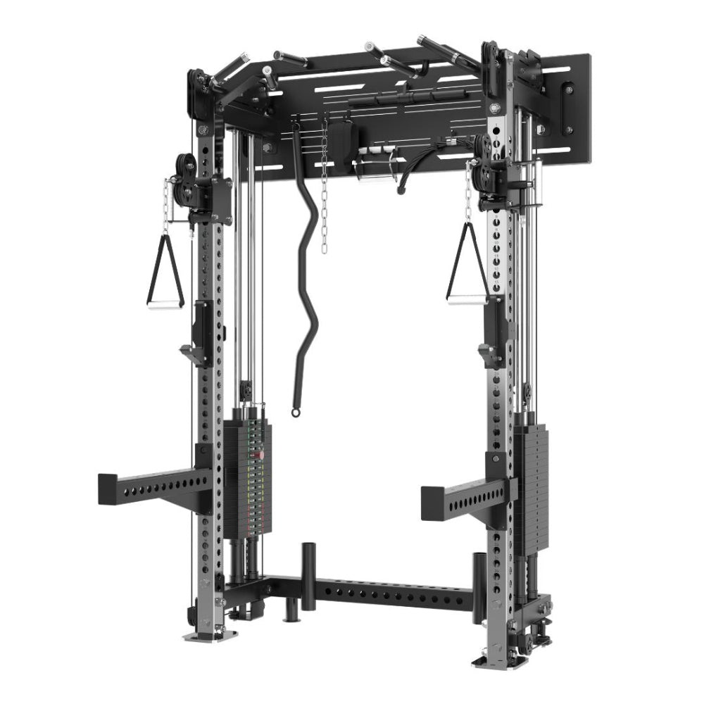 Reeplex Wall Mounted Multi-Functional Trainer with 2 x 90kg Weight Stacks