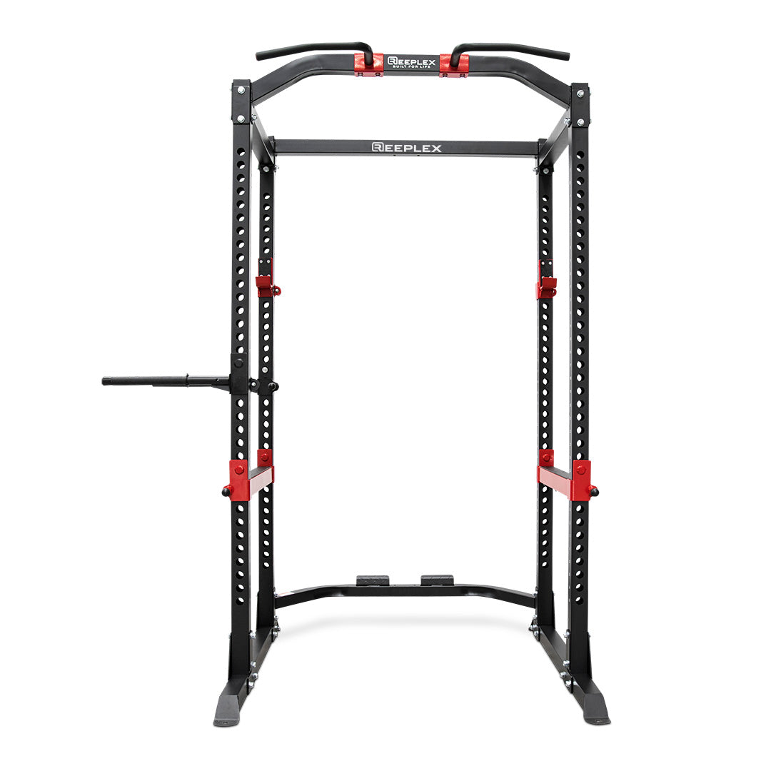 Reeplex Power Cage with Cable Crossover + Bench + 120kg Olympic Weight Set