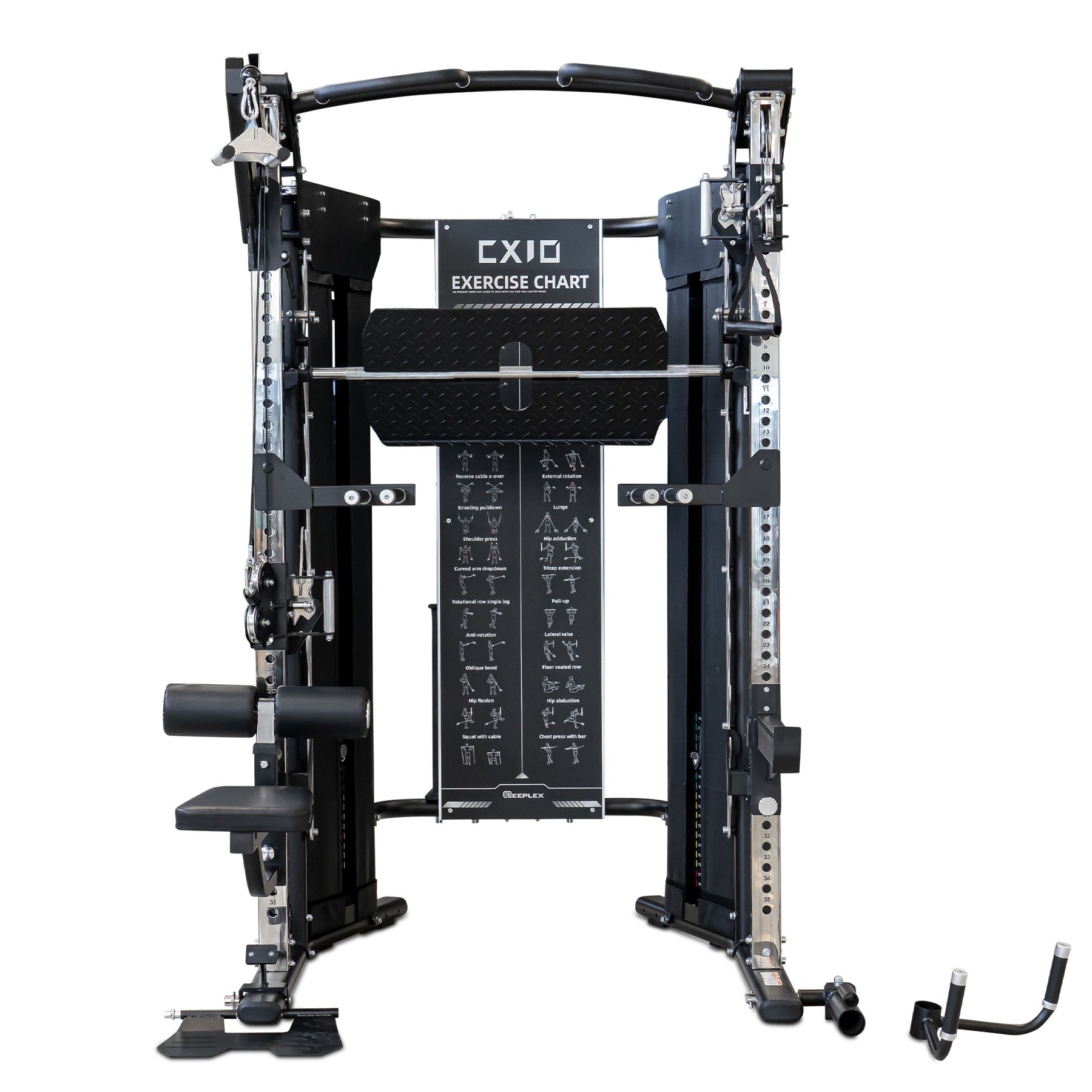 Reeplex CX10 Multi Functional Trainer + Gym Attachments