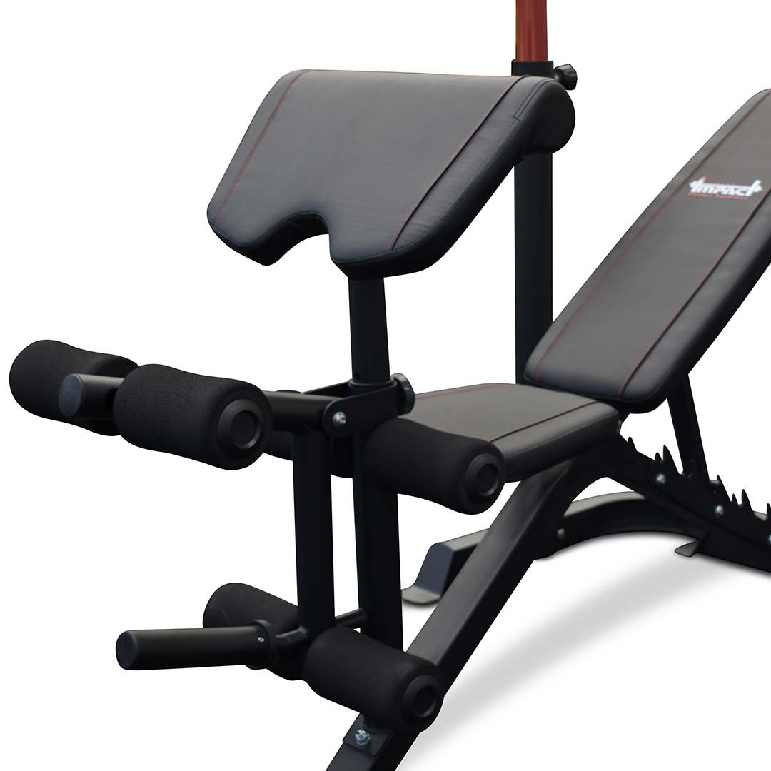 Impact bench squat rack 75kg olympic bumper package dyanmo fitness