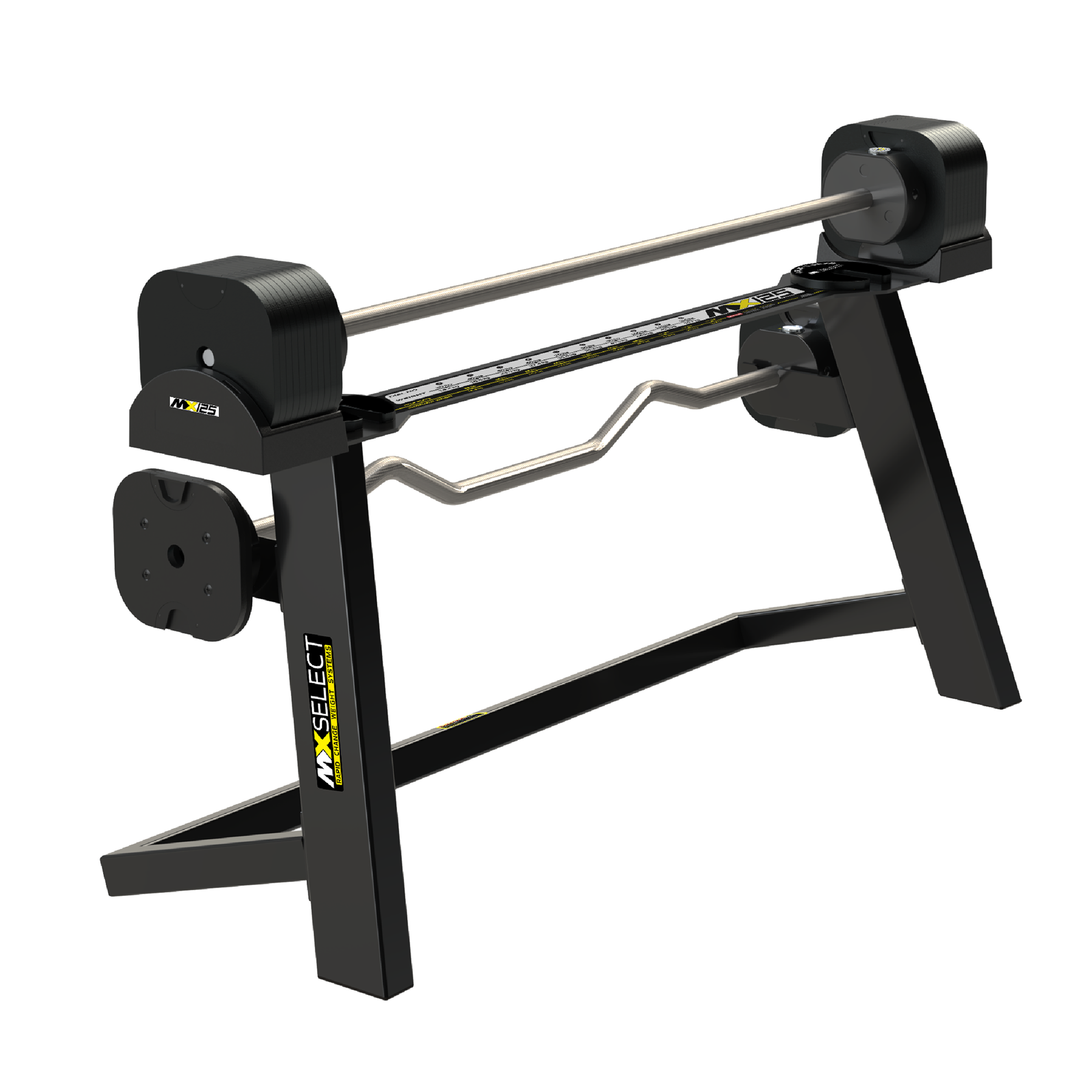 MX125 Rapid Change Dual Barbell System with Stand