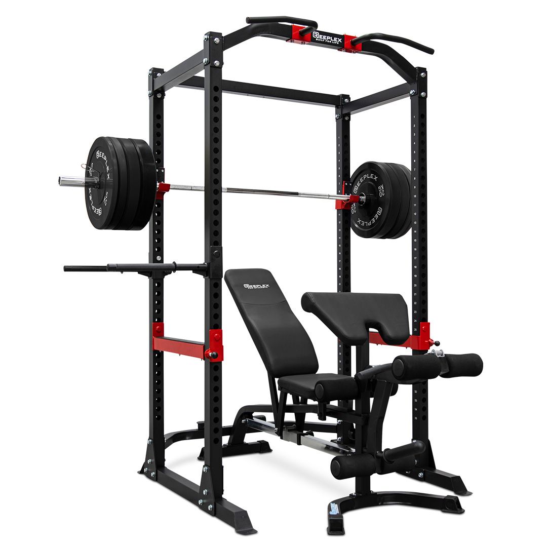 power rack bench 120kg barbell bumper weight set -3