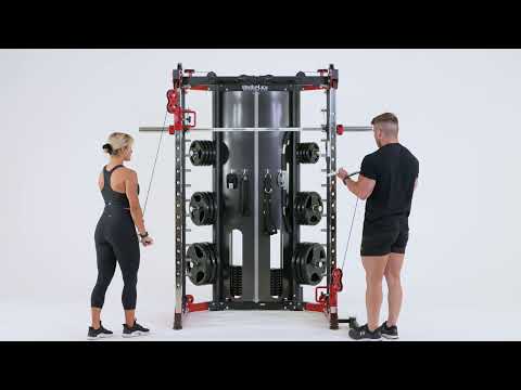 Reeplex CBT-PN Multi Station Gym + FID Bench + 100kg Olympic Weights + Olympic Barbell + Jammer Arms + Leg press