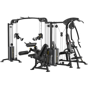 Reeplex Commercial 5 Station Multi-Gym with Leg Press suit corporate gyms