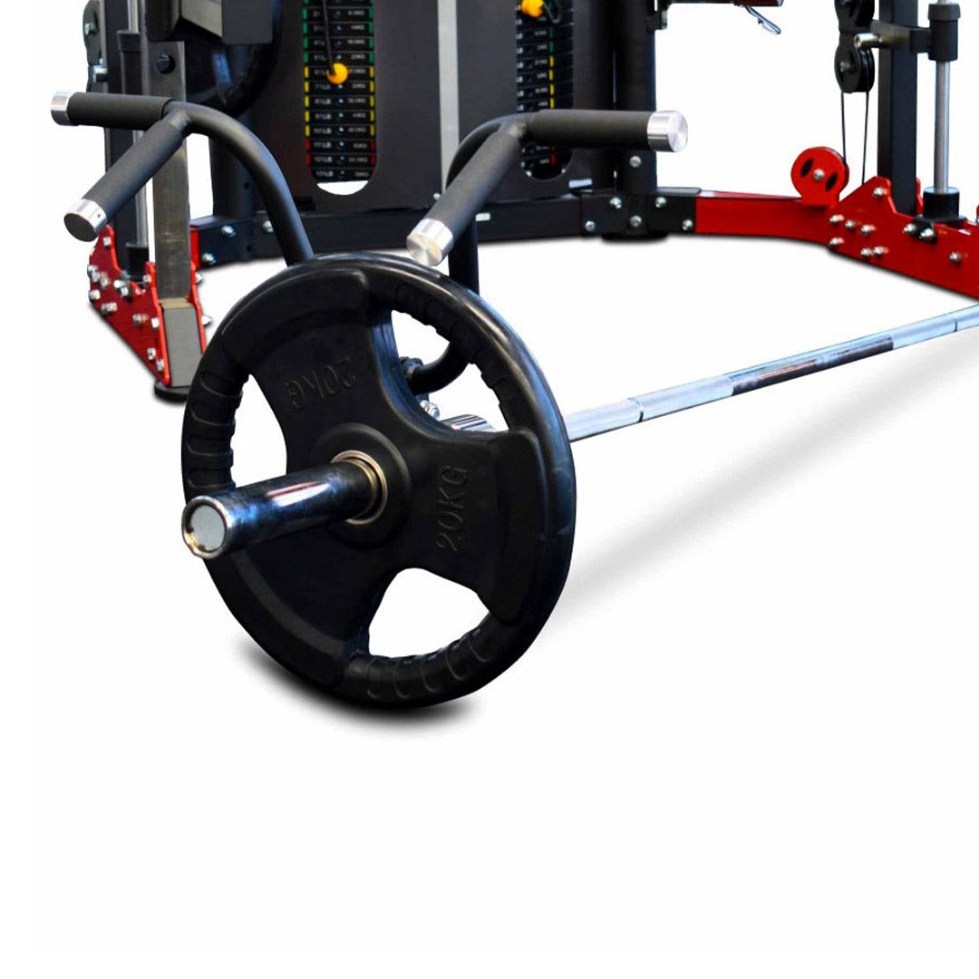 Reeplex CBT-PN Multi Station Gym + FID Bench + 100kg Olympic Weights + Olympic Barbell + Jammer Arms + Leg press