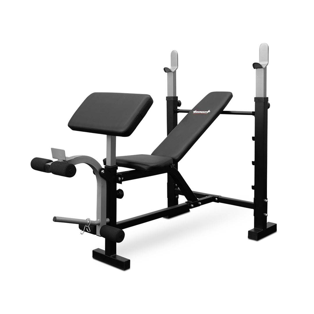 Impact BP5 Weight Bench + Preacher Pad + Leg extension