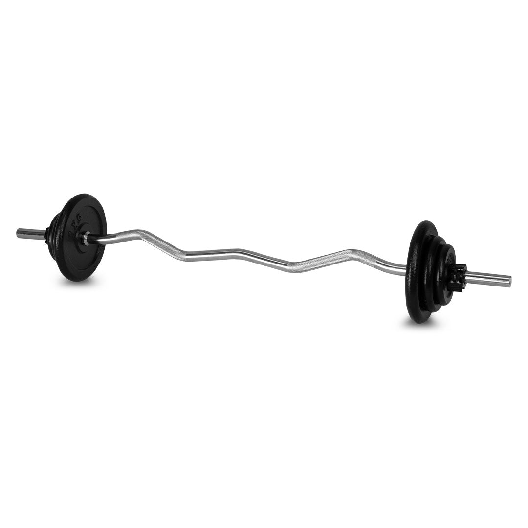 5kg-30kg Standard Ez Curl Barbell Bundle