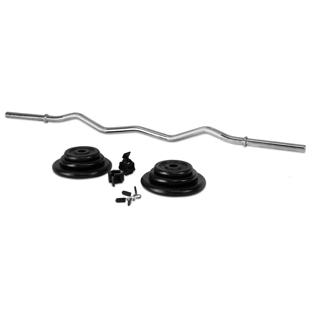 5kg-30kg Standard Ez Curl Barbell Bundle