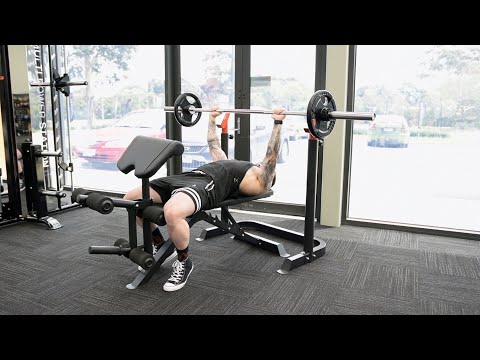 BP7 Bench Press + Barbell Set + Adjustable Dumbbells full demonstration