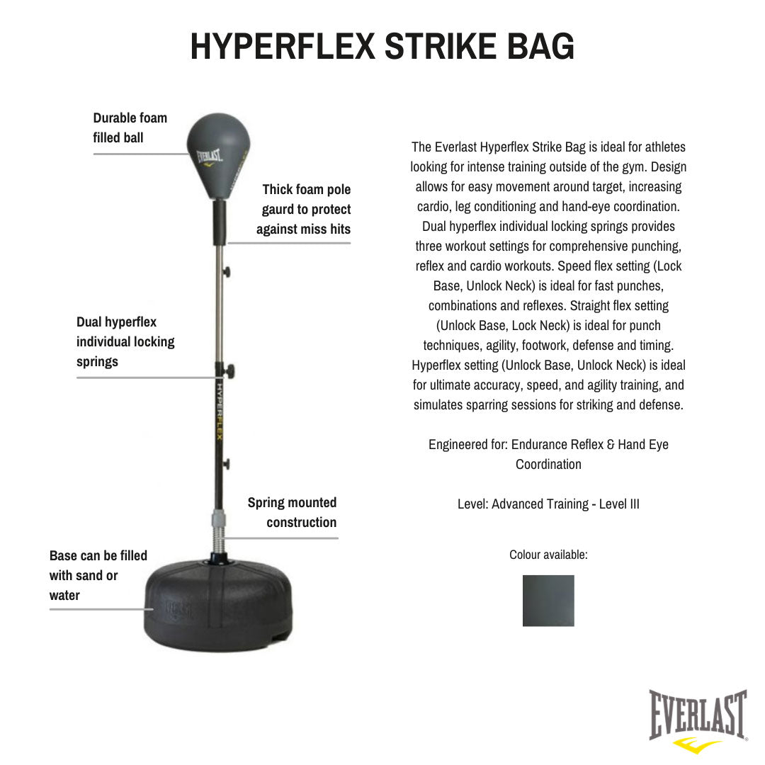 Everlast Hyperflex Strike Bag With Stand