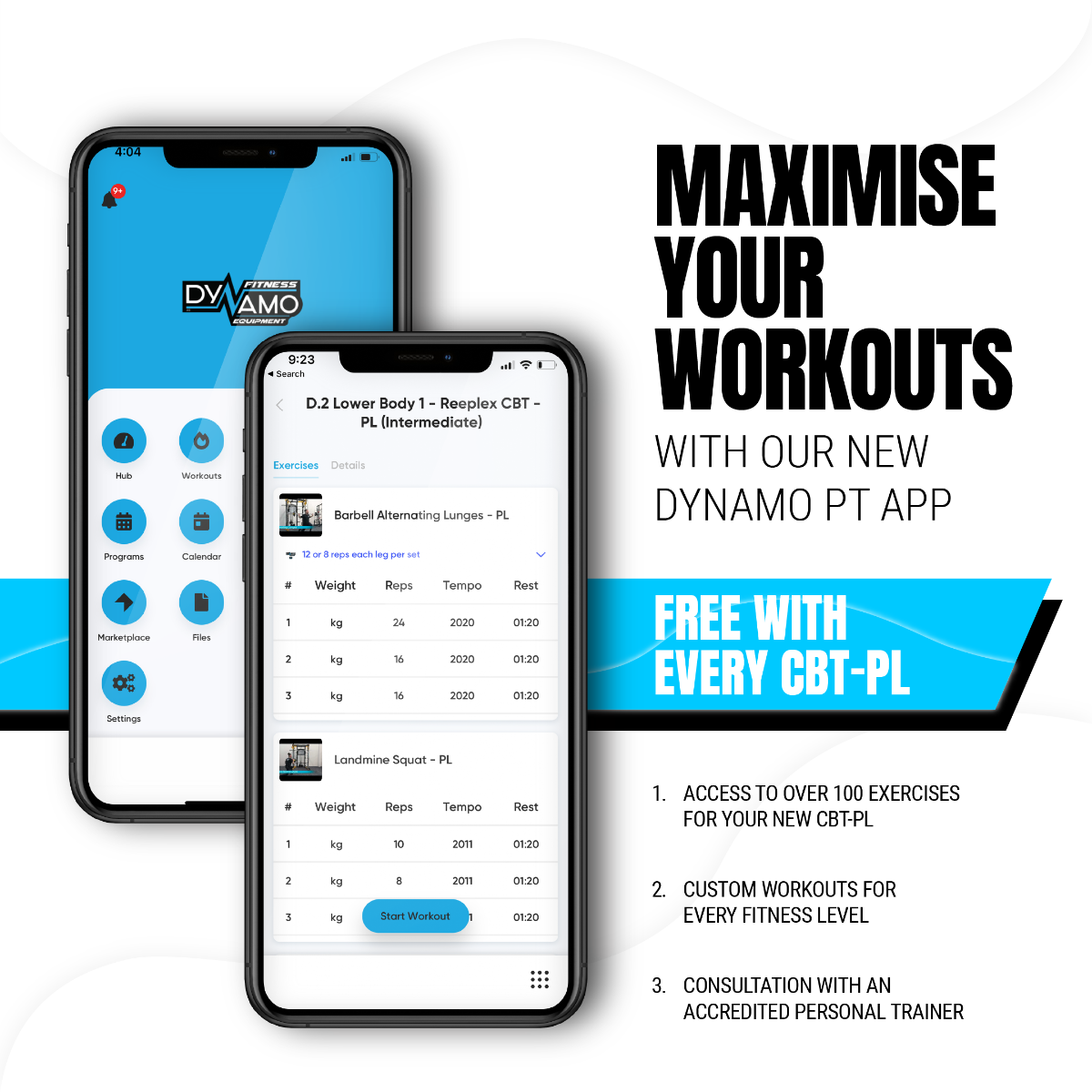 Reeplex CBT-PL Multi Station Gym + FID Bench + Jammer Arms + 100kg Weight Plates + Olympic Barbell