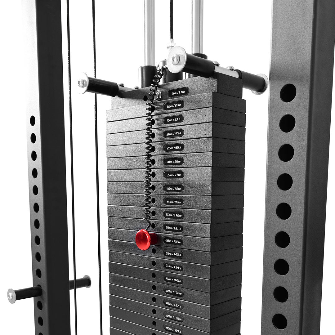 Reeplex Lat Pulldown + Row Machine with 140kg Weight Stack