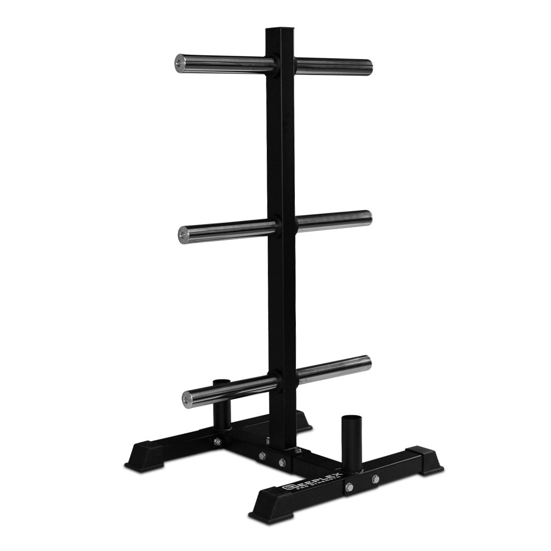 170kg Barbell and Weight Set with Plate Storage Tree Package