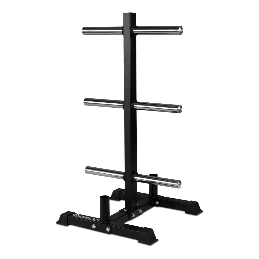 170kg Barbell and Weight Set with Plate Storage Tree Package