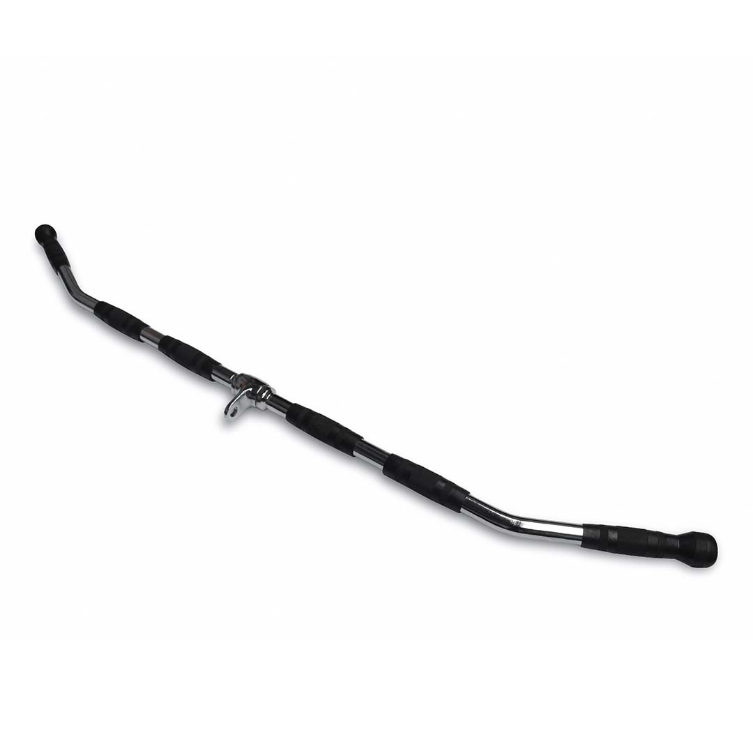 Wide Lat Pulldown Bar Attachment 1.2m Rubber Handles 