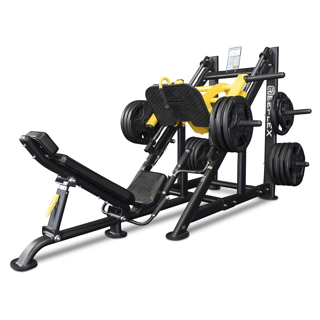 Reeplex Commercial Plate Loaded 45 Degree Leg Press Linear Bearing