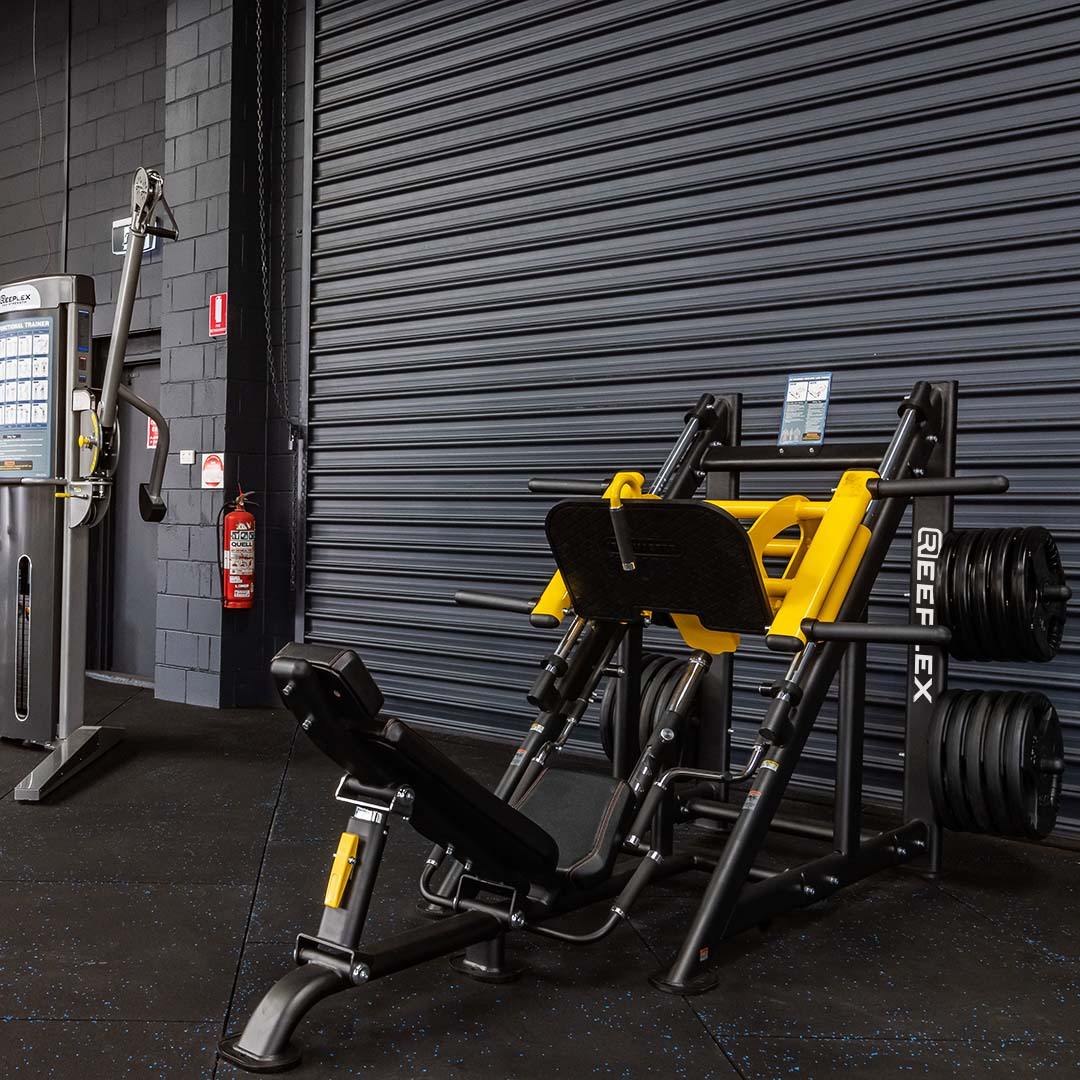 Reeplex Commercial Plate Loaded 45 Degree Leg Press Linear Bearing