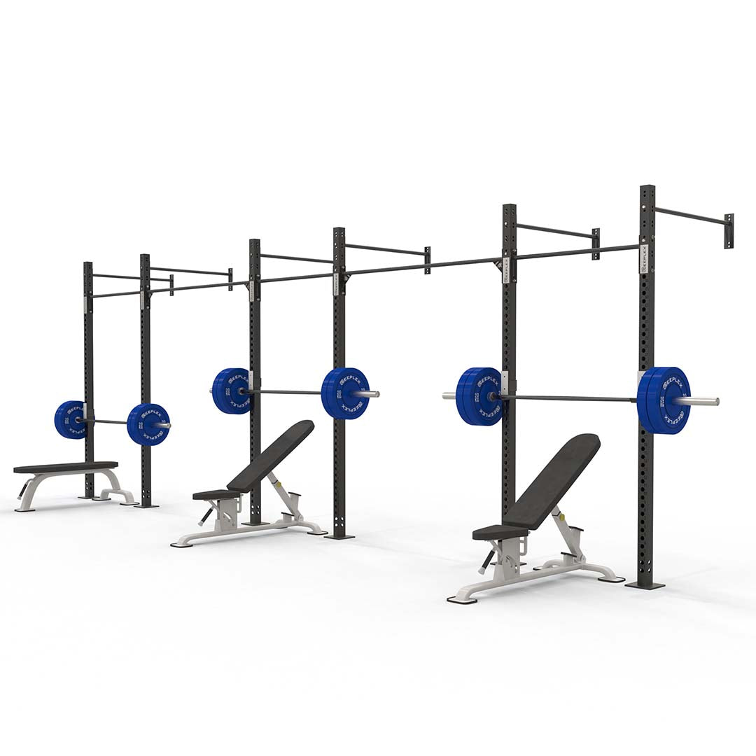 Reeplex 3 Cell Wall Mounted Commercial Squat Rig 