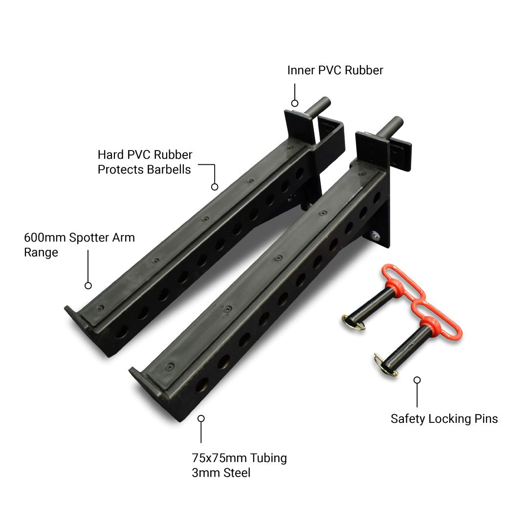 Reeplex Commercial Safety Spotter Arm Pair