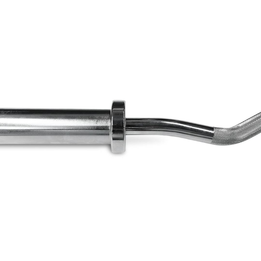 Olympic Ez-Curl Barbell with Spring Clips