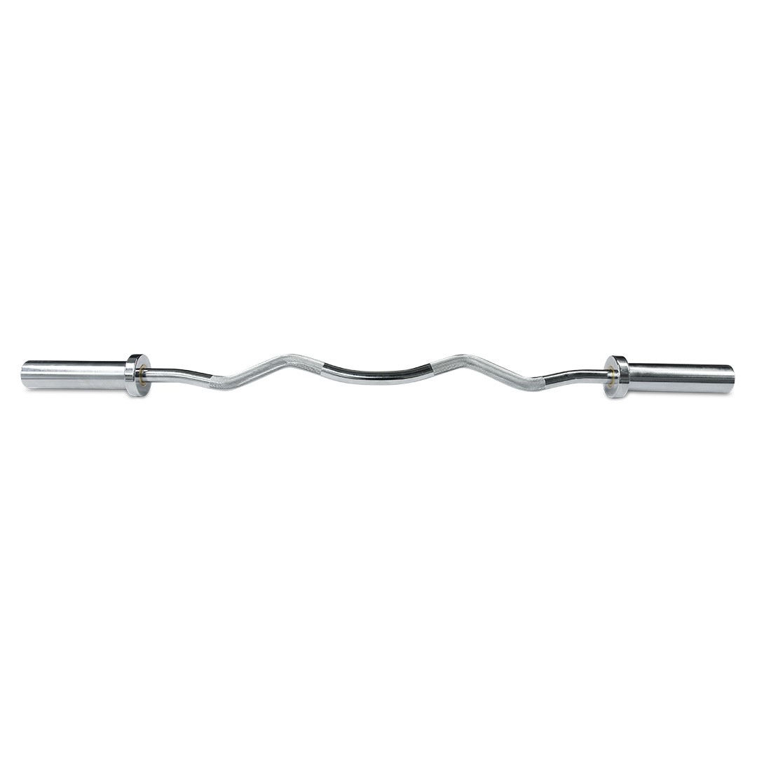 Olympic Ez-Curl Barbell with Spring Clips