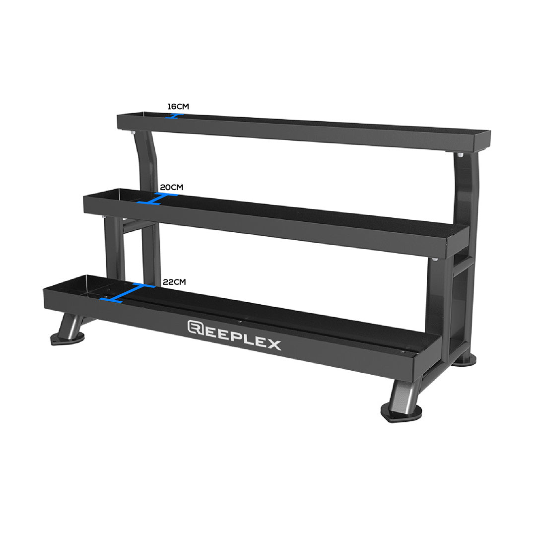 Reeplex Commercial 3 tier Kettlebell Rack