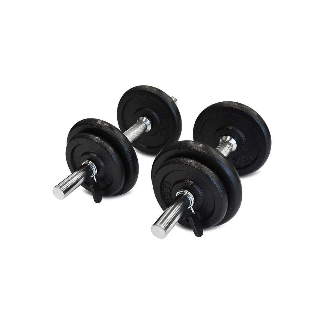 Impact BP7 Bench Press + 75kg Barbell Set + Adjustable Dumbbells