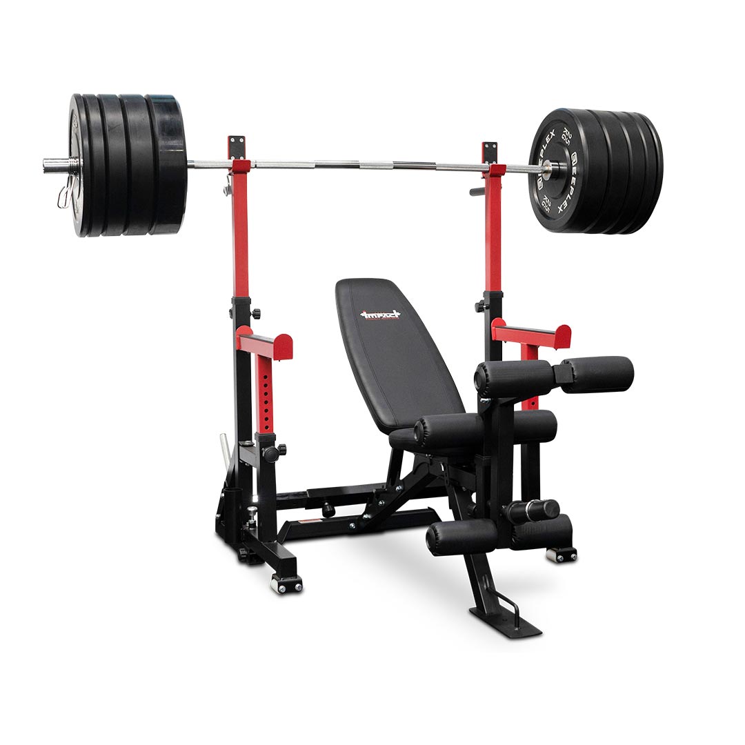 SR10 Squat Rack + 170kg Black Bumper Set