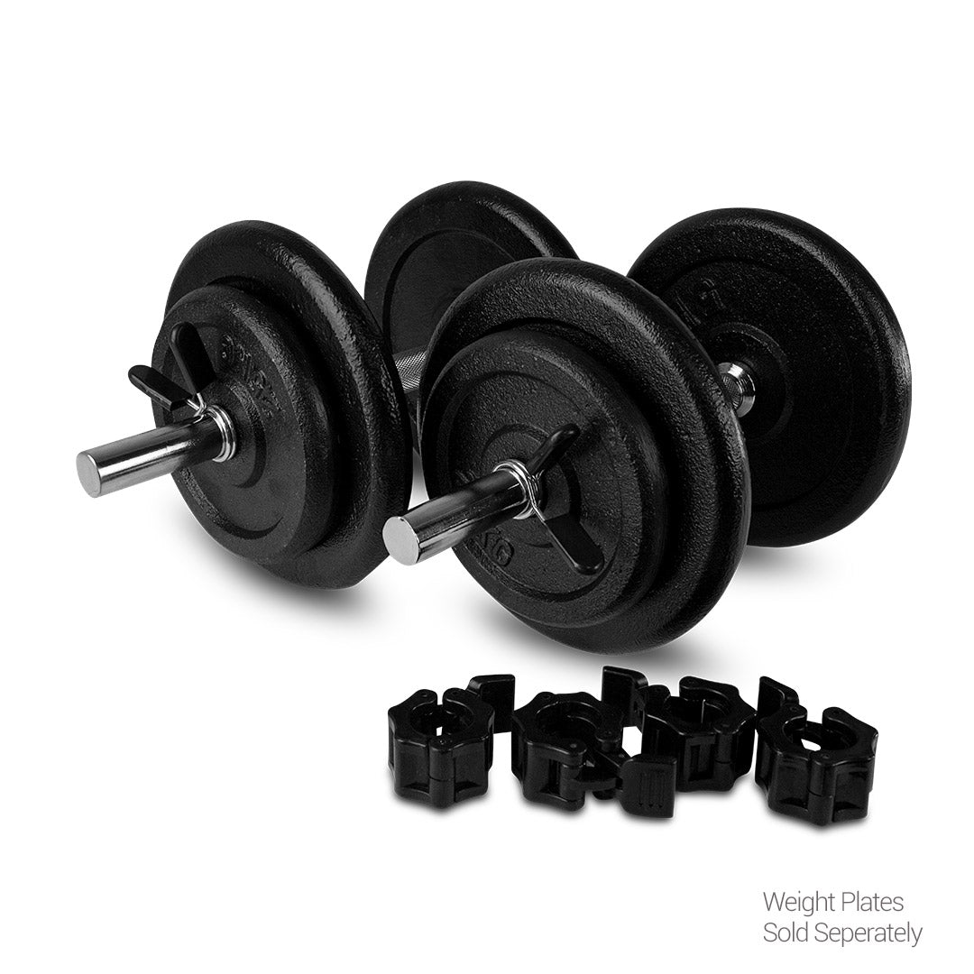 Standard 42cm Dumbbells Pair with Standard Quick Release Locks