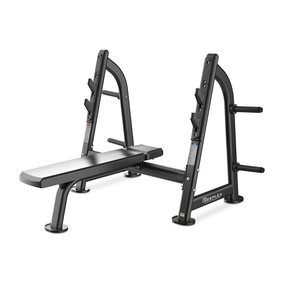 image of a reeplex commercial flat bench press