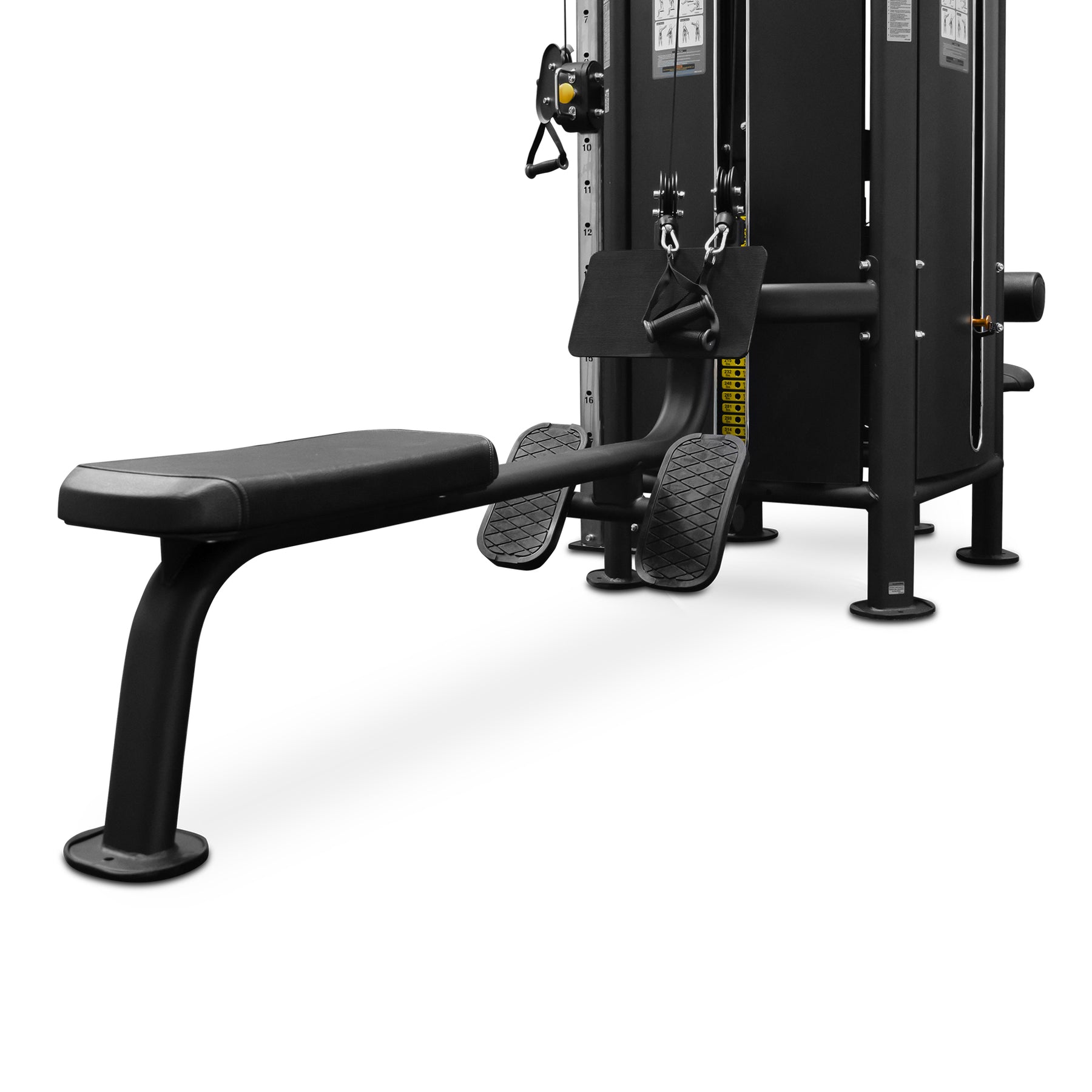 seated row - Reeplex 4 Station Commercial Multi-Gym with 150kg Weight Stacks