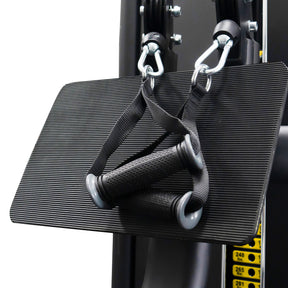 dual grip seated row - Reeplex 4 Station Commercial Multi-Gym with 150kg Weight Stacks