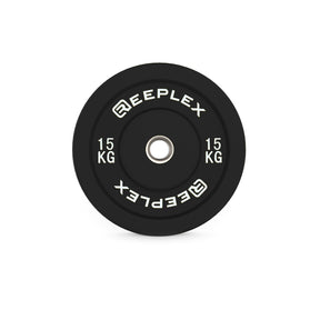 Reeplex 15kg Black Bumper Plates Pair