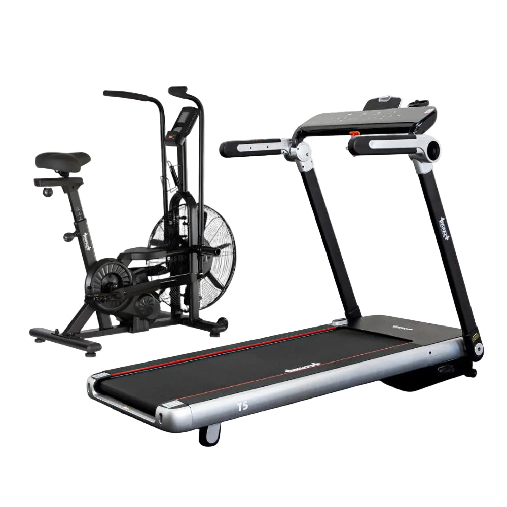 Pulse T5 Treadmill and Aero Air Bike Combo