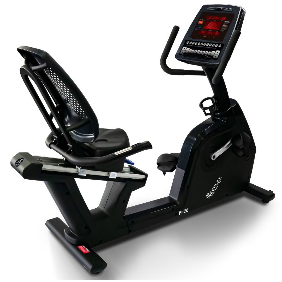 Reeplex R22 Commercial Recumbent Exercise Bike with LED Display