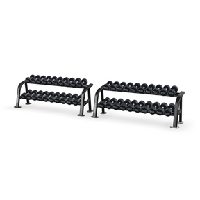 Reeplex Pro Round Dumbbell 12.5kg - 50kg Set + Rack