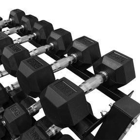 Hybrid Elite RM90 + SCX + 4-Tier Dumbbell Rack Set (4–15kg)